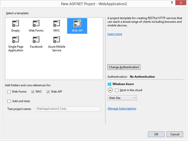 Web Api Project Template